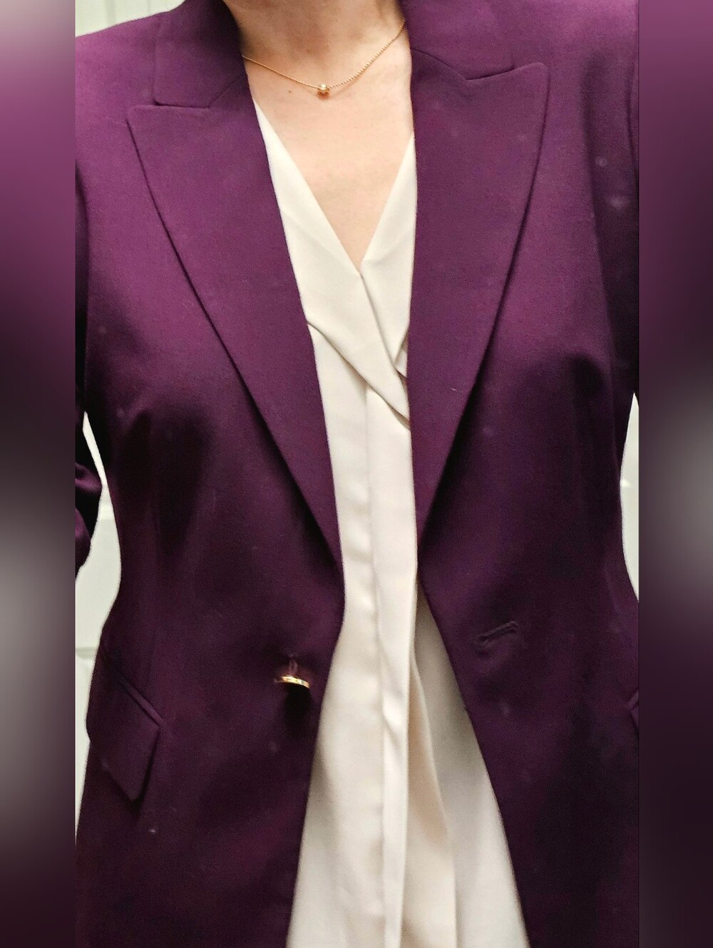 Calvin Klein Deep Purple Women's Blazer 10